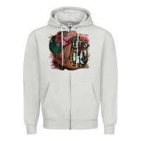 Dove Grey Let's Go Zipper Hoodie - Jasminsmagicworld