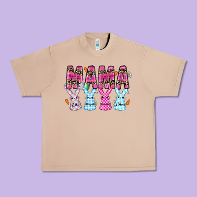 Easter Day Mama Urban Heavy Tee Designed By Cowhidedigitalart