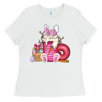 White Easter day coffee Ladies Tee - CowhideDigitalArt