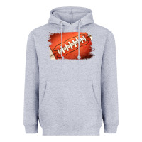 Heather Grey Football Brushstroke Heavyweight Hoodie - RanaPortraitStore
