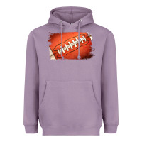 Lavender Football Brushstroke Heavyweight Hoodie - RanaPortraitStore