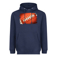 Navy Football Brushstroke Heavyweight Hoodie - RanaPortraitStore