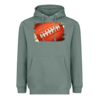 Sage Football Brushstroke Heavyweight Hoodie - RanaPortraitStore