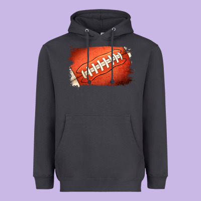 Football Brushstroke Heavyweight Hoodie Designed By Ranaportraitstore