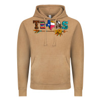 Vintage Camel texas with arrow and sunflowers Vintage Hoodie - Artiststas