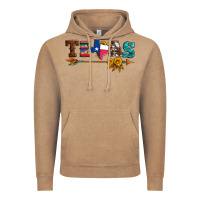 Vintage Coffee texas with arrow and sunflowers Vintage Hoodie - Artiststas