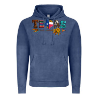 Vintage Denim texas with arrow and sunflowers Vintage Hoodie - Artiststas
