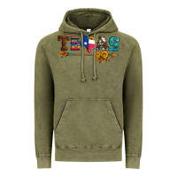 Vintage Olive texas with arrow and sunflowers Vintage Hoodie - Artiststas