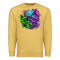 Antique Gold Colorful Leopard patch Premium Sweatshirt - RanaPortraitStore