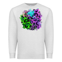 Oatmeal Heather Colorful Leopard patch Premium Sweatshirt - RanaPortraitStore