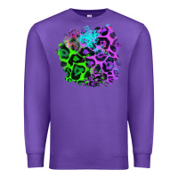 Purple Colorful Leopard patch Premium Sweatshirt - RanaPortraitStore
