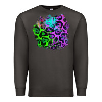 Smoke Colorful Leopard patch Premium Sweatshirt - RanaPortraitStore