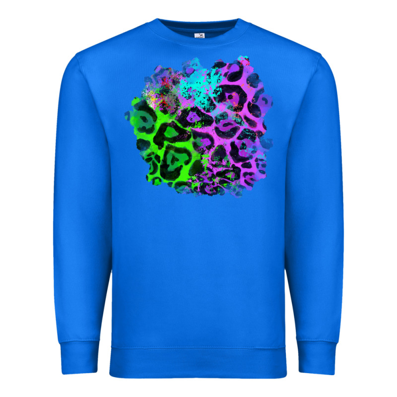 Colorful Leopard Patch Premium Sweatshirt by RanaPortraitStore | Teevron