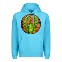 Ocean Blue lobster round Premium Hoodie - BarkalooDesign