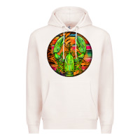 Pale Pink lobster round Premium Hoodie - BarkalooDesign