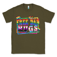 Army Green Free dad hugs pride Classic Tee - FaDigitalArtStudio
