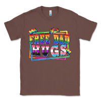 Chestnut Free dad hugs pride Classic Tee - FaDigitalArtStudio