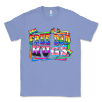 Colony Blue Free dad hugs pride Classic Tee - FaDigitalArtStudio