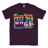 Plum Free dad hugs pride Classic Tee - FaDigitalArtStudio