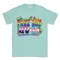 Seafoam Free dad hugs pride Classic Tee - FaDigitalArtStudio