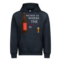 Navy HOME IS WHERE THE WINE IS Urban Hoodie - Bettercallsaul
