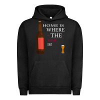 Pigment Black HOME IS WHERE THE WINE IS Urban Hoodie - Bettercallsaul