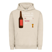 Pigment French Oak HOME IS WHERE THE WINE IS Urban Hoodie - Bettercallsaul