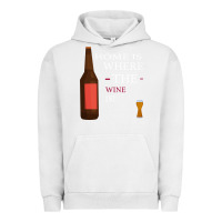 Pigment Lunar Rock HOME IS WHERE THE WINE IS Urban Hoodie - Bettercallsaul