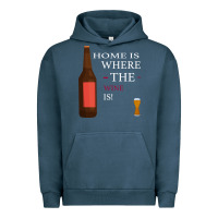Pigment Midnight Navy HOME IS WHERE THE WINE IS Urban Hoodie - Bettercallsaul