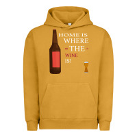 Pigment Peanut Butter HOME IS WHERE THE WINE IS Urban Hoodie - Bettercallsaul