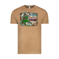 Vintage Camel merry Christmas tree western Vintage Tee - CowhideDigitalArt