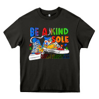 Asphalt Be a kind sole Autism Awareness Heavy Core Tee - FaDigitalArtStudio