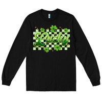 Black checkered lucky Long Sleeve Tee - Artiststas