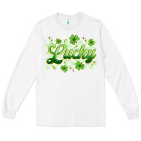 White checkered lucky Long Sleeve Tee - Artiststas