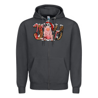 Smoke joy with pig Zipper Hoodie - RanaPortraitStore