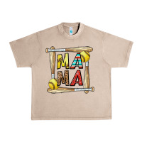 French Oak softball mama Urban Heavy Tee - CowhideDigitalArt