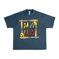 Midnight Navy softball mama Urban Heavy Tee - CowhideDigitalArt