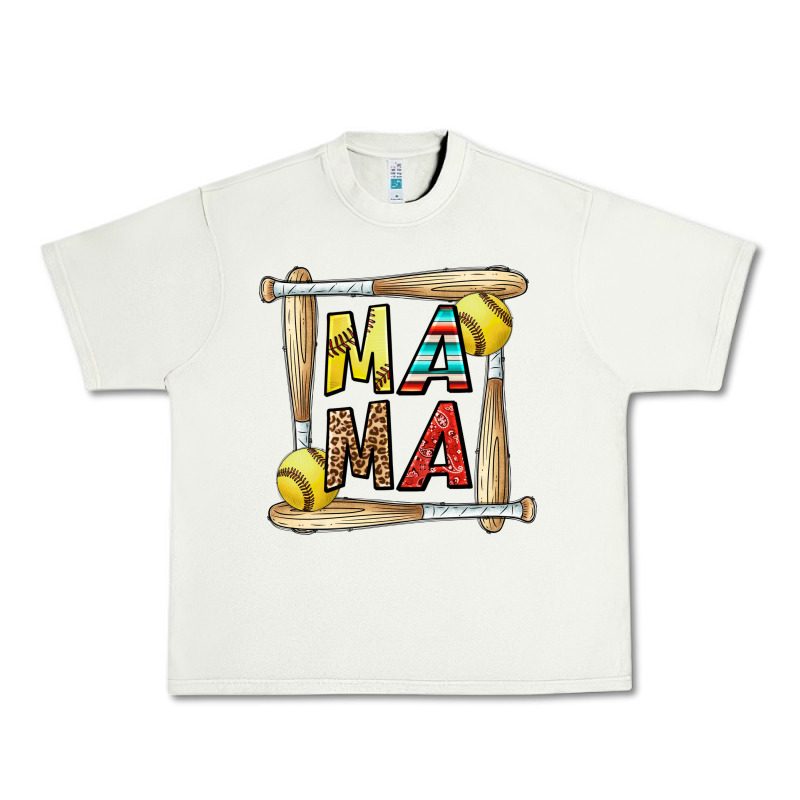 Softball Mama Urban Heavy Tee by CowhideDigitalArt | Teevron