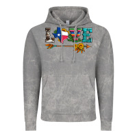 Cloud Rock love texas serape cowhide cactus and sunflowers Vintage Hoodie - Artiststas
