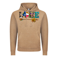 Vintage Coffee love texas serape cowhide cactus and sunflowers Vintage Hoodie - Artiststas