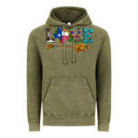 Vintage Olive love texas serape cowhide cactus and sunflowers Vintage Hoodie - Artiststas