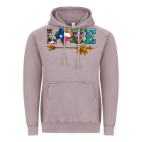Vintage Zinc love texas serape cowhide cactus and sunflowers Vintage Hoodie - Artiststas