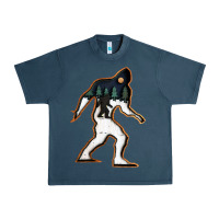 Midnight Navy bigfoot wood layered christmas Urban Heavy Tee - DesigneFamous