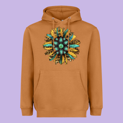 Gemstone Sunflower Heavyweight Hoodie Designed By Ranaportraitstore