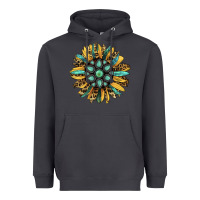 Smoke Gemstone Sunflower Heavyweight Hoodie - RanaPortraitStore