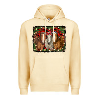 Pina Colada Christmas horses Premium Hoodie - RanaPortraitStore