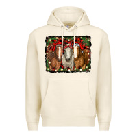 Tofu Christmas horses Premium Hoodie - RanaPortraitStore