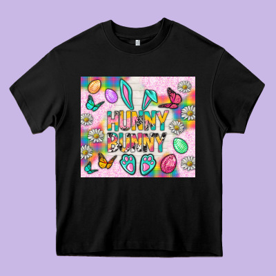 Hunny Bunny And Egg Easter Tumbler Heavy Core Tee Designed By Bundleandbundleshop