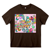 Chocolate Brown Hunny Bunny And Egg Easter Tumbler Heavy Core Tee - BundleAndBundleShop