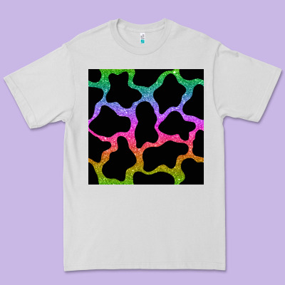 Cow Glitter Seamless Pattern Premium Tee Designed By Bundleandbundleshop